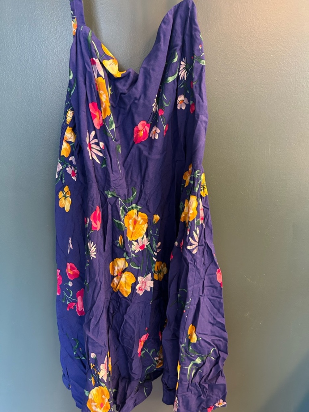 Old Navy Blue Floral Maxi Dress